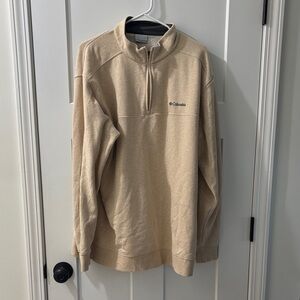 Columbia Men's Beige Zip-Up Sweater
